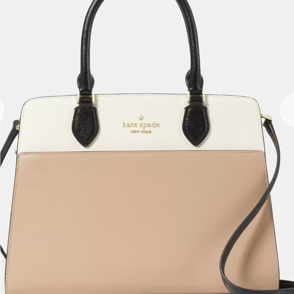 Kate Spade Cream and Tan Satchel